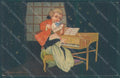 Artist Signed Colombo E. Children Piano serie 2036 postcard HR2732 – fronte