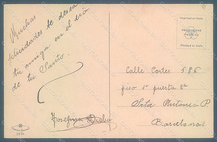 Artist Signed Colombo E. Children Piano serie 2036 postcard HR2732 – retro