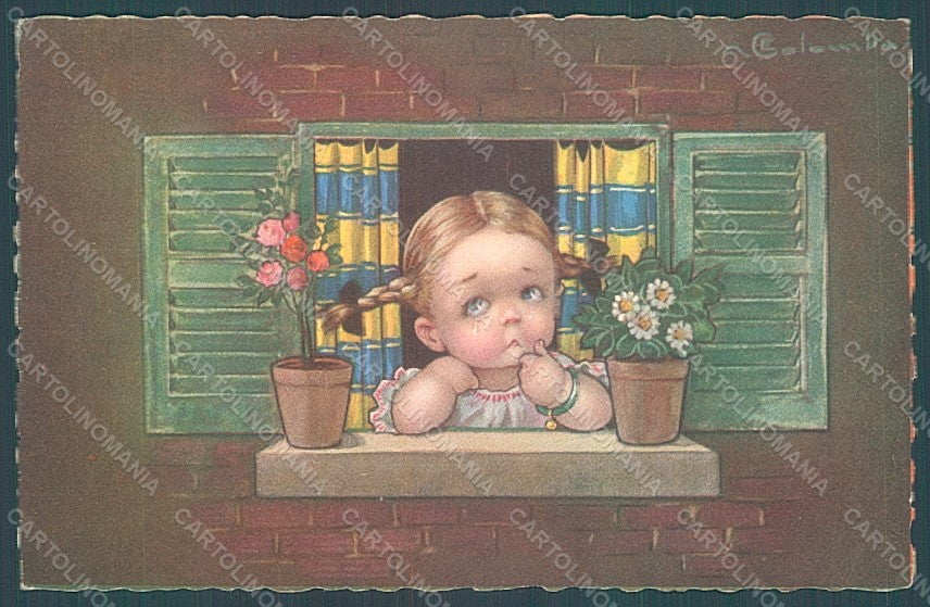 Artist Signed Colombo E. Girl serie 2007 postcard HR2736 – fronte