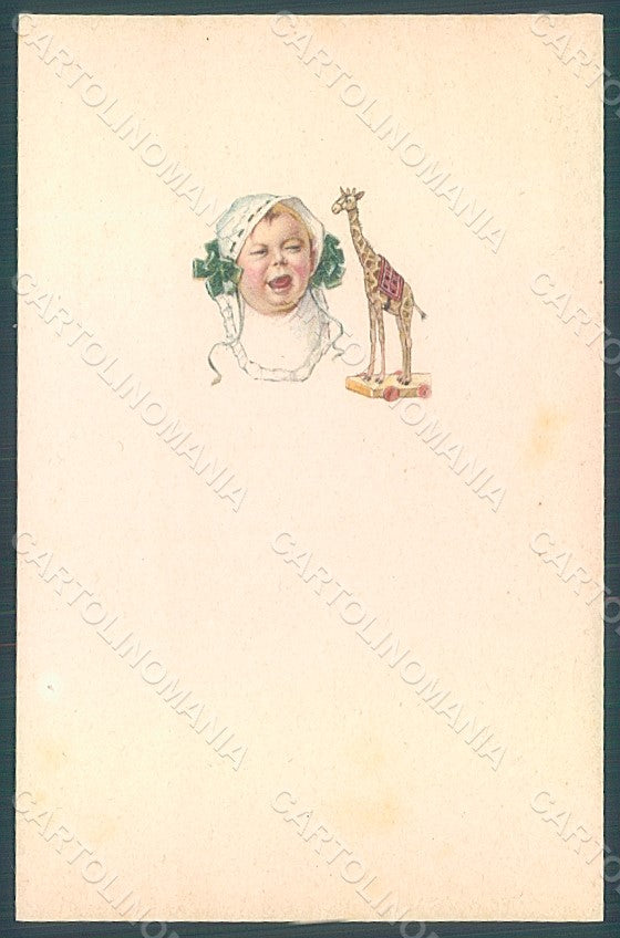 Artist Signed Colombo E. Child Giraffe serie 572M-1 postcard HR2749 – fronte