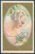 Artist Signed Corbella Glamour Flowers Lady Degami serie 2287 postcard HR2763 – fronte