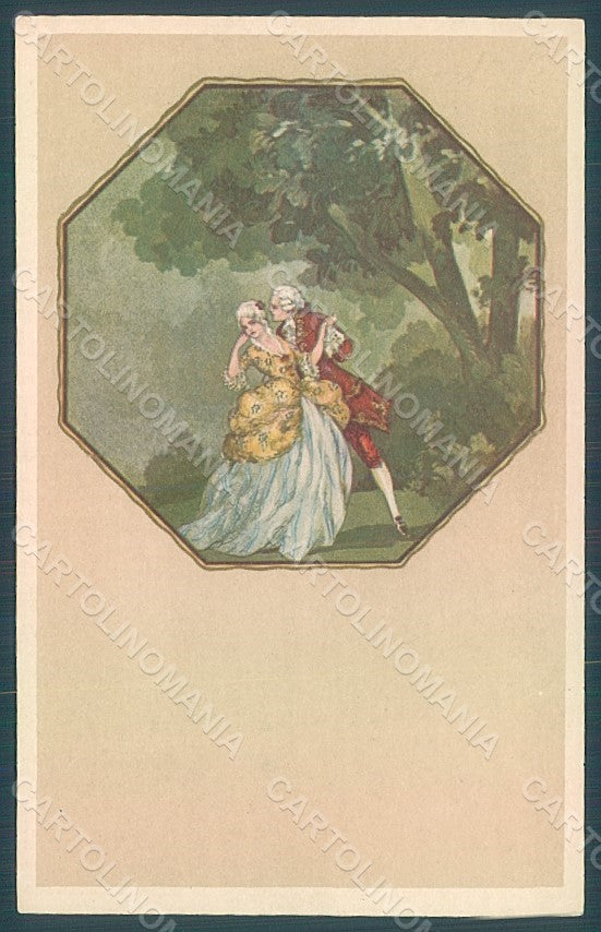 Artist Signed Corbella Glamour Couple Lady Degami serie 1013 postcard HR2764 – fronte