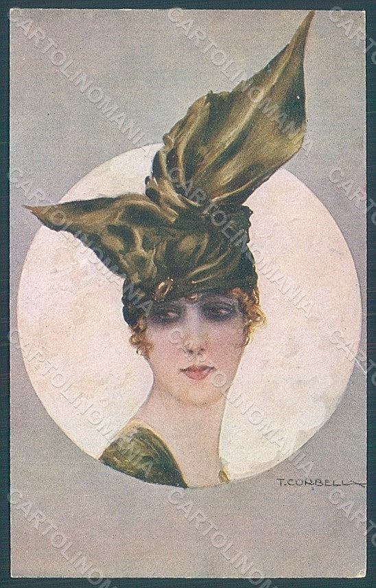 Artist Signed Corbella Glamour Fashion Heat Lady serie 842-1 postcard HR2767 – fronte