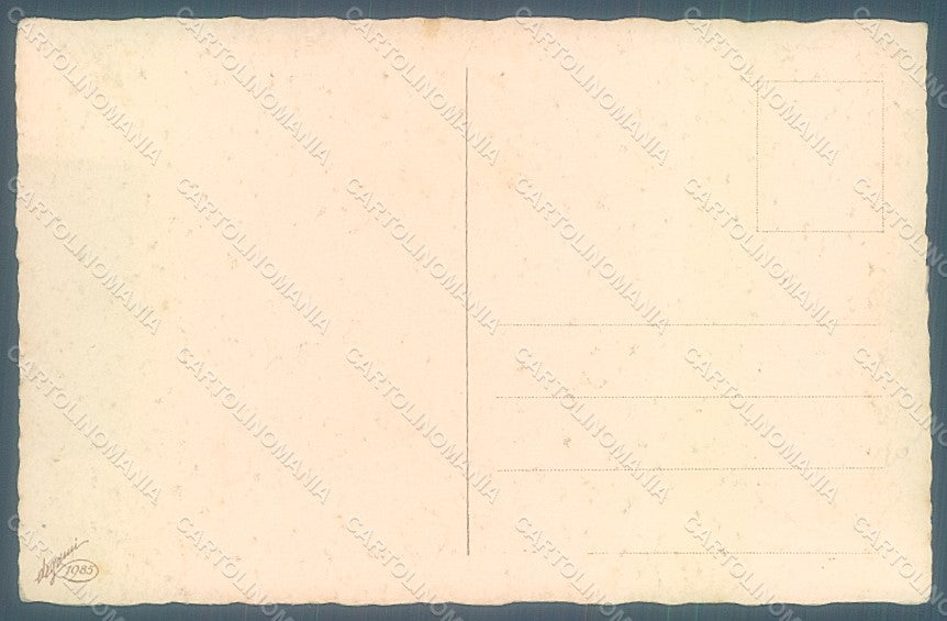 Artist Signed Corbella Couple Lady Borzoi Dog Degami serie 1085 postcard HR2775 – retro
