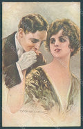 Artist Signed Corbella Glamour Fashion Couple Lady serie 334-6 postcard HR2797 – fronte