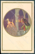 Artist Signed Corbella Glamour Venetian Couple Degami serie 2076 postcard HR2810 – fronte