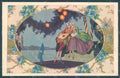 Artist Signed Corbella Glamour Venetian Couple Degami serie 1034 postcard HR2825 – fronte