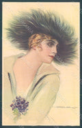 Artist Signed Corbella Glamour Fashion Lady Heat serie 324-3 postcard HR2832 – fronte