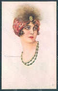 Artist Signed Corbella Glamour Fashion Lady Heat serie 306-2 postcard HR2834 – fronte
