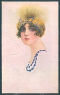 Artist Signed Corbella Glamour Fashion Lady Heat serie 306-6 postcard HR2838 – fronte