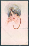 Artist Signed Corbella Glamour Fashion Lady Heat serie 306-1 postcard HR2839 – fronte