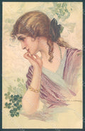 Artist Signed Corbella Glamour Fashion Lady serie 332-2 postcard HR2841 – fronte