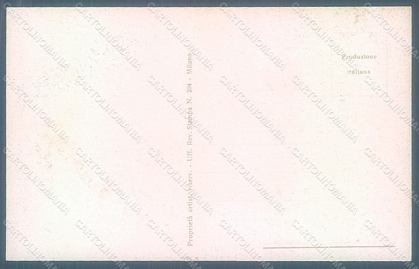 Artist Signed Corbella Glamour Couple Lady UNGLUED serie 225-5 postcard HR2853 – retro