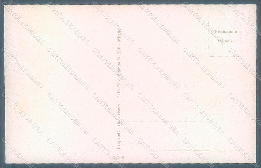 Artist Signed Corbella Glamour Couple Lady UNGLUED serie 225-3 postcard HR2855 – retro