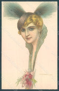 Artist Signed Corbella Glamour Fashion Lady Heat serie 118-1 postcard HR2858 – fronte
