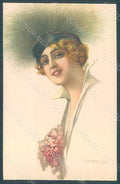 Artist Signed Corbella Glamour Fashion Lady Heat serie 118-5 postcard HR2862 – fronte