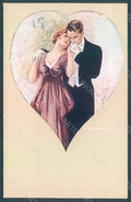 Artist Signed Corbella Glamour Fashion Couple Lady serie 224-3 postcard HR2890 – fronte