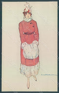 Artist Signed Corbella Glamour Fashion Lady Heat serie 280-3 postcard HR2908 – fronte