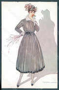 Artist Signed Corbella Glamour Fashion Lady Heat serie 228-6 postcard HR2912 – fronte