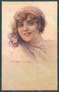 Artist Signed Corbella Glamour Fashion Lady Heat serie 233-3 postcard HR2927 – fronte