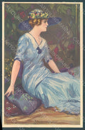 Artist Signed Corbella Glamour Fashion Lady Heat serie 317-2 postcard HR2937 – fronte