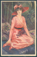 Artist Signed Corbella Glamour Fashion Lady Heat serie 317-4 postcard HR2939 – fronte