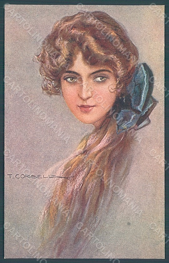 Artist Signed Corbella Glamour Fashion Lady serie 281-2 postcard HR2943 – fronte