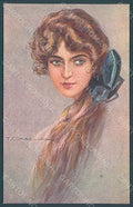 Artist Signed Corbella Glamour Fashion Lady serie 281-2 postcard HR2943 – fronte