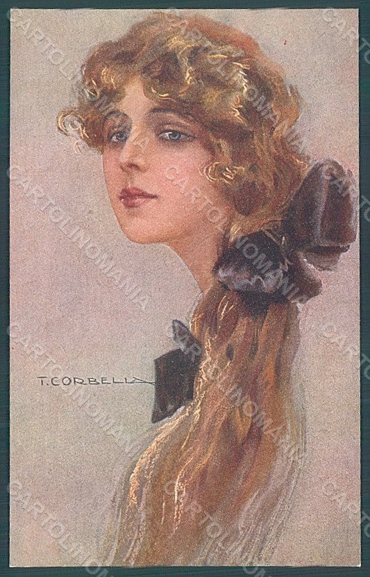 Artist Signed Corbella Glamour Fashion Lady serie 281-5 postcard HR2946 – fronte