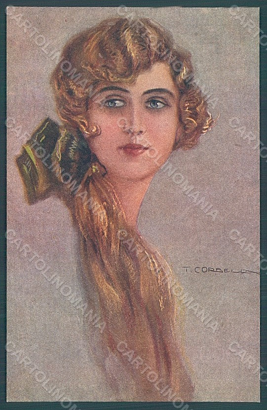 Artist Signed Corbella Glamour Fashion Lady serie 281-6 postcard HR2947 – fronte