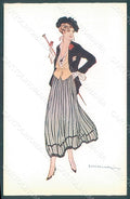 Artist Signed Corbella Glamour Fashion Lady Heat serie 119-5 postcard HR2952 – fronte