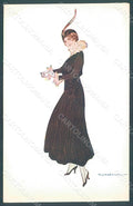 Artist Signed Corbella Glamour Fashion Lady Heat serie 119-6 postcard HR2953 – fronte
