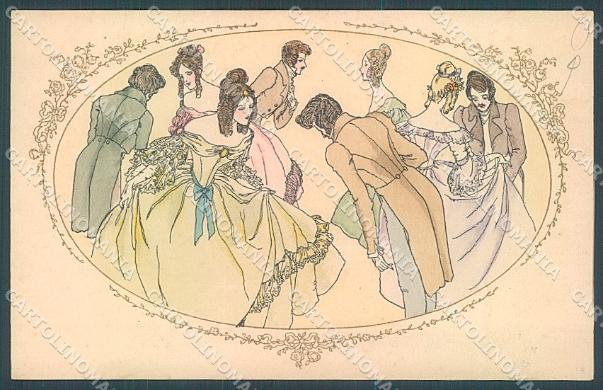 Artist Signed Wanke Viennoise ABRADED M.M. Vienne 441 postcard HR2964 – fronte