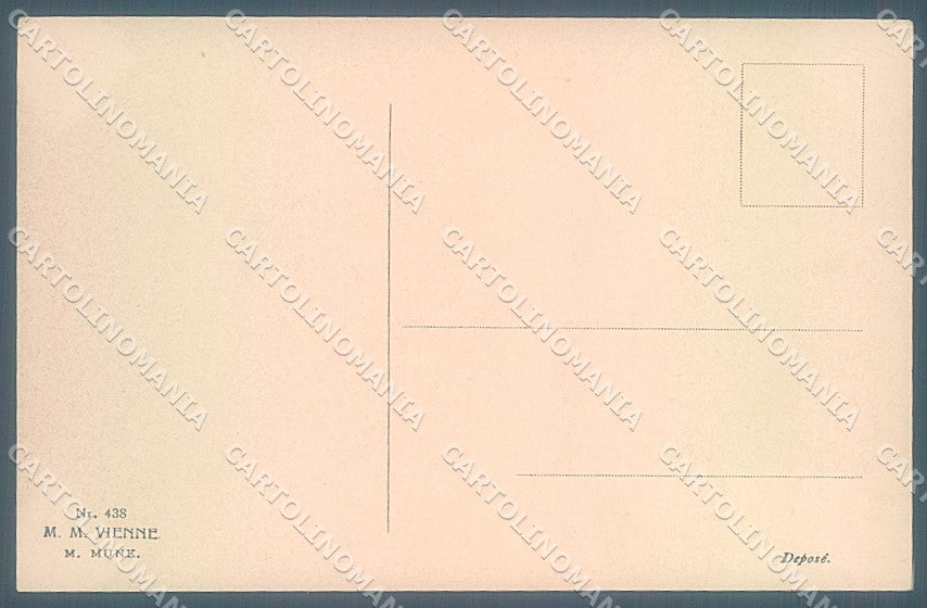 Artist Signed Viennoise M.M. Vienne 438 postcard HR2968 – retro
