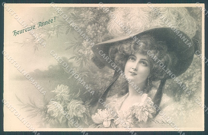 Artist Signed Wichera Viennoise M.M. Vienne 411 postcard HR2969 – fronte
