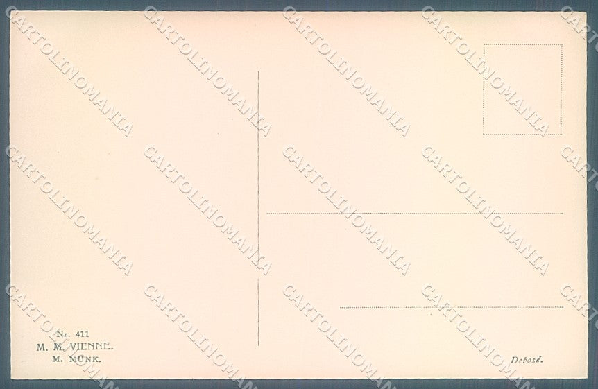 Artist Signed Wichera Viennoise M.M. Vienne 411 postcard HR2969 – retro