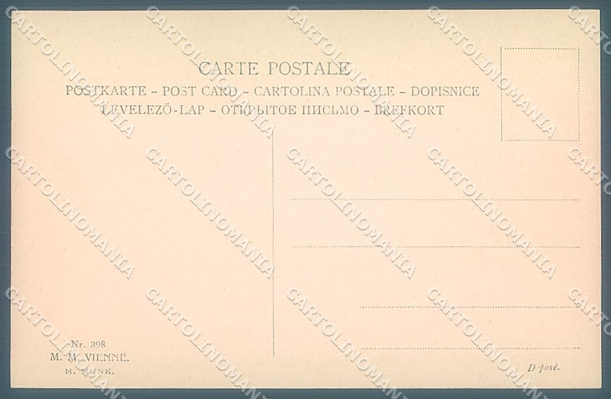 Artist Signed Viennoise M.M. Vienne 398 postcard HR2974 – retro