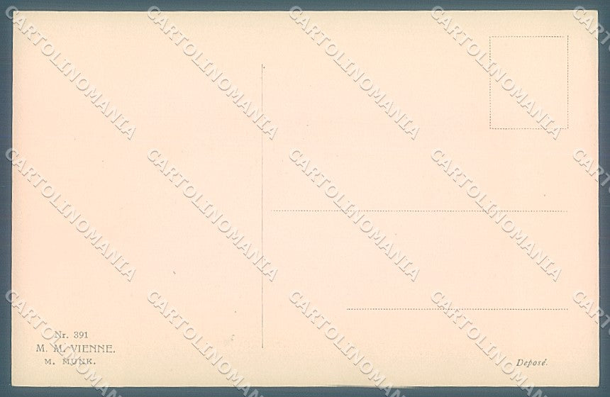 Artist Signed Viennoise M.M. Vienne 391 postcard HR2978 – retro