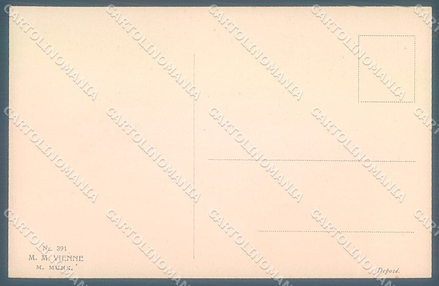 Artist Signed Viennoise M.M. Vienne 391 postcard HR2979 – retro