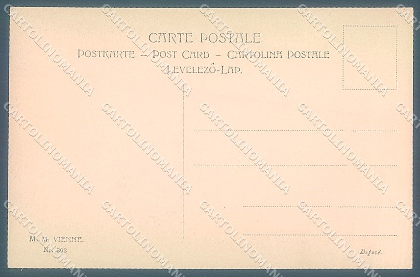 Artist Signed Viennoise M.M. Vienne 302 postcard HR2981 – retro