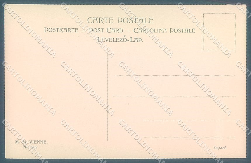 Artist Signed Viennoise M.M. Vienne 302 postcard HR2982 – retro