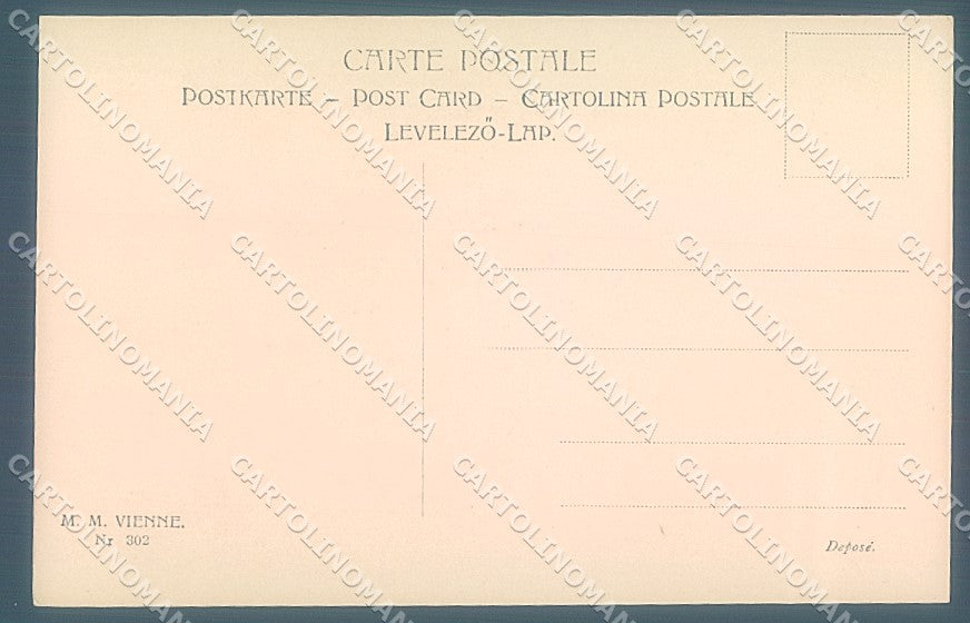 Artist Signed Viennoise M.M. Vienne 302 postcard HR2983 – retro