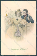 Artist Signed Viennoise M.M. Vienne 302 postcard HR2985 – fronte