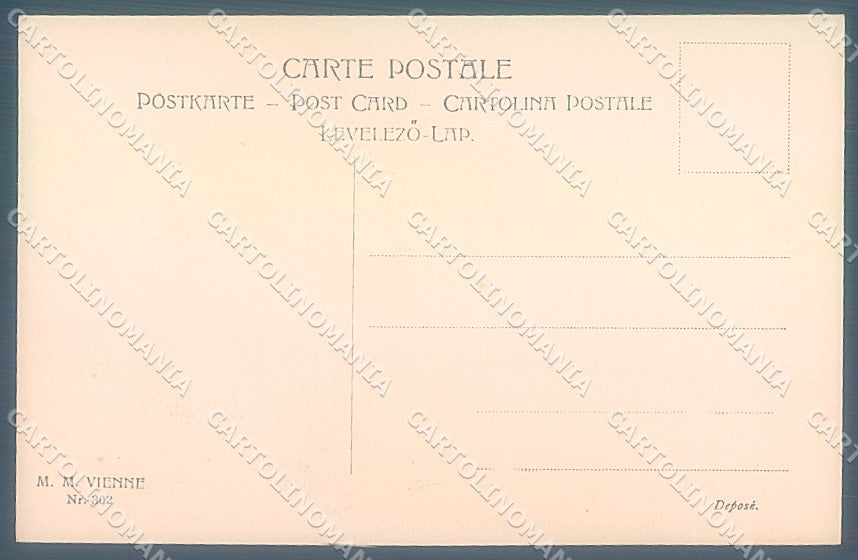 Artist Signed Viennoise M.M. Vienne 302 postcard HR2985 – retro