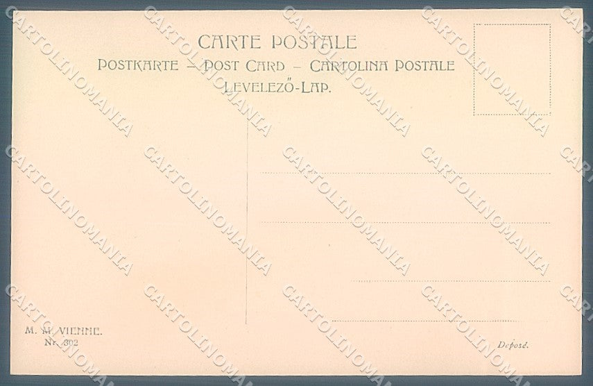 Artist Signed Viennoise M.M. Vienne 302 postcard HR2986 – retro