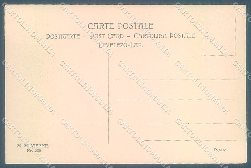 Artist Signed G L Viennoise M.M. Vienne 250 postcard HR2991 – retro