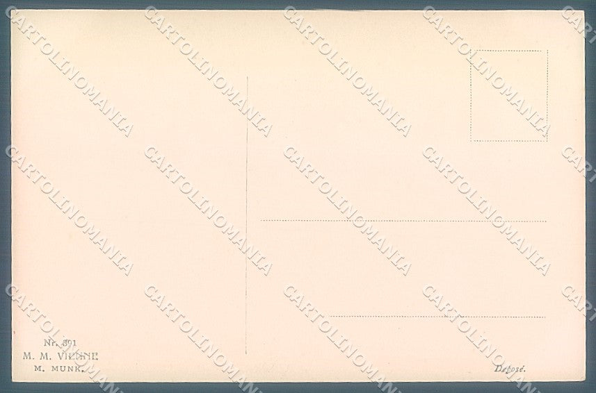 Artist Signed Viennoise M.M. Vienne 391 postcard HR3001 – retro