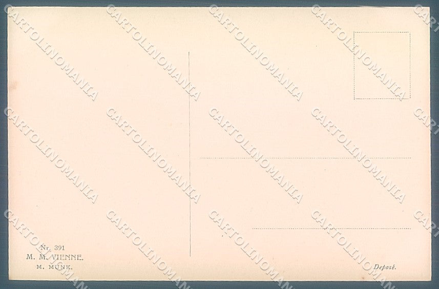 Artist Signed Viennoise M.M. Vienne 391 postcard HR3002 – retro