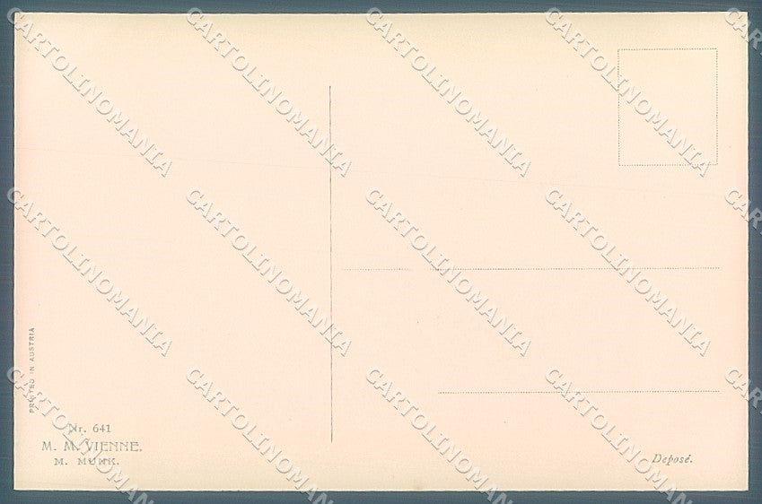Artist Signed Peraux Viennoise M.M. Vienne 641 postcard HR3007 – retro