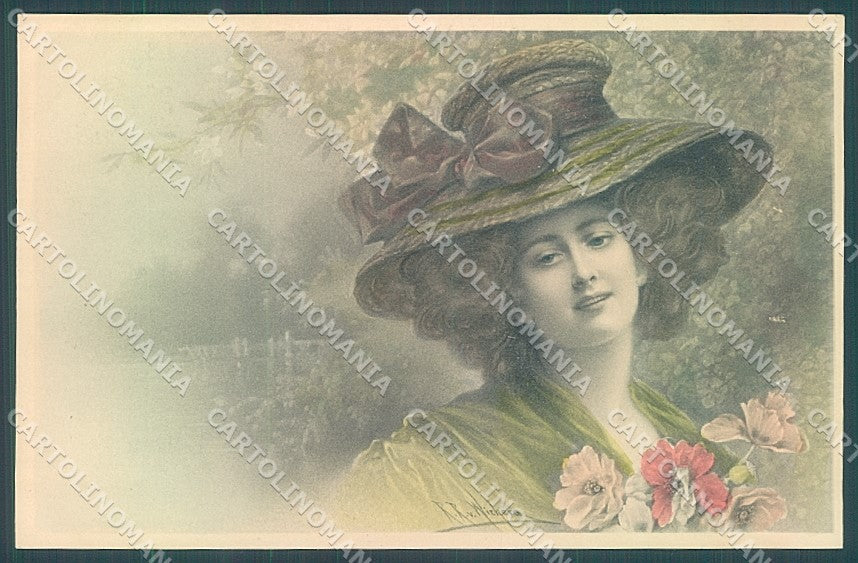 Artist Signed Wichera Viennoise M.M. Vienne 411 postcard HR3017 – fronte